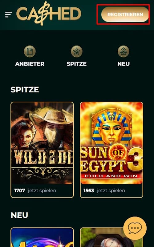 mobile Casino-Funktionalität
